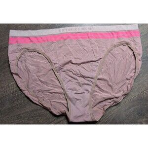 VICTORIA'S SECRET XL High-Leg Brief Pink LOGO PANTIES New Without (322D)